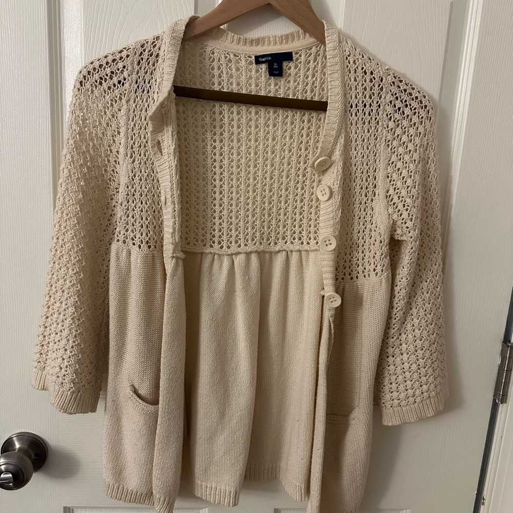 Women's Cream Knit Sweater
